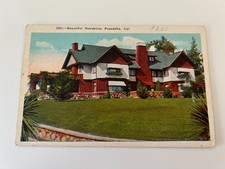 Beautiful Residence in Pasadena California CA Postcard