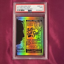 2014 CRYPTOZOIC BREAKING BAD FAN ART FOIL #BBFA01 BETTER CALL SAUL PSA 9 MINT