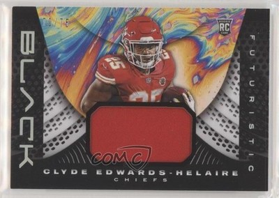 2020 Black Futuristic Relics Silver 70/75 Clyde Edwards-Helaire Rookie RC 7m3
