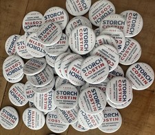 Storch Costin USA 25mm Button Pin Badge Sheffield Wednesday Sheff Wed Swfc