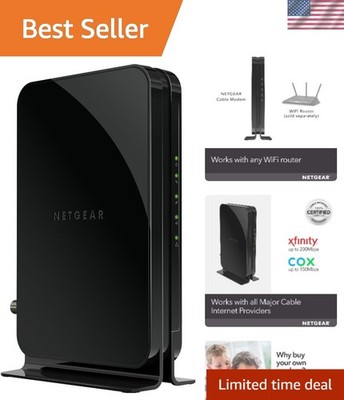 Cable Modem DOCSIS 3.0 CM500 Compatible with Major Cable Providers Including ...
