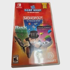 Hasbro Game Night Monopoly - Risk - Trivial Pursuit Live! Nintendo Switch Game
