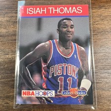 1990 Isiah Thomas NBA Hoops Collect-A-Books basketball booklet - Pistons