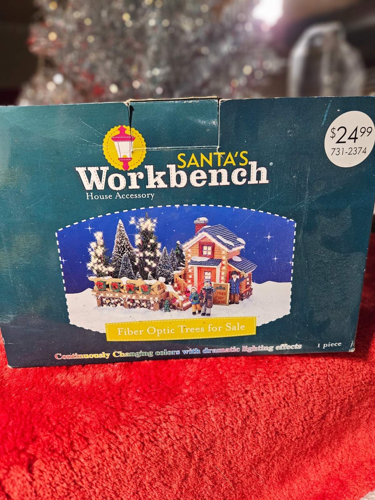 Santas workbench fiber optic trees for sale