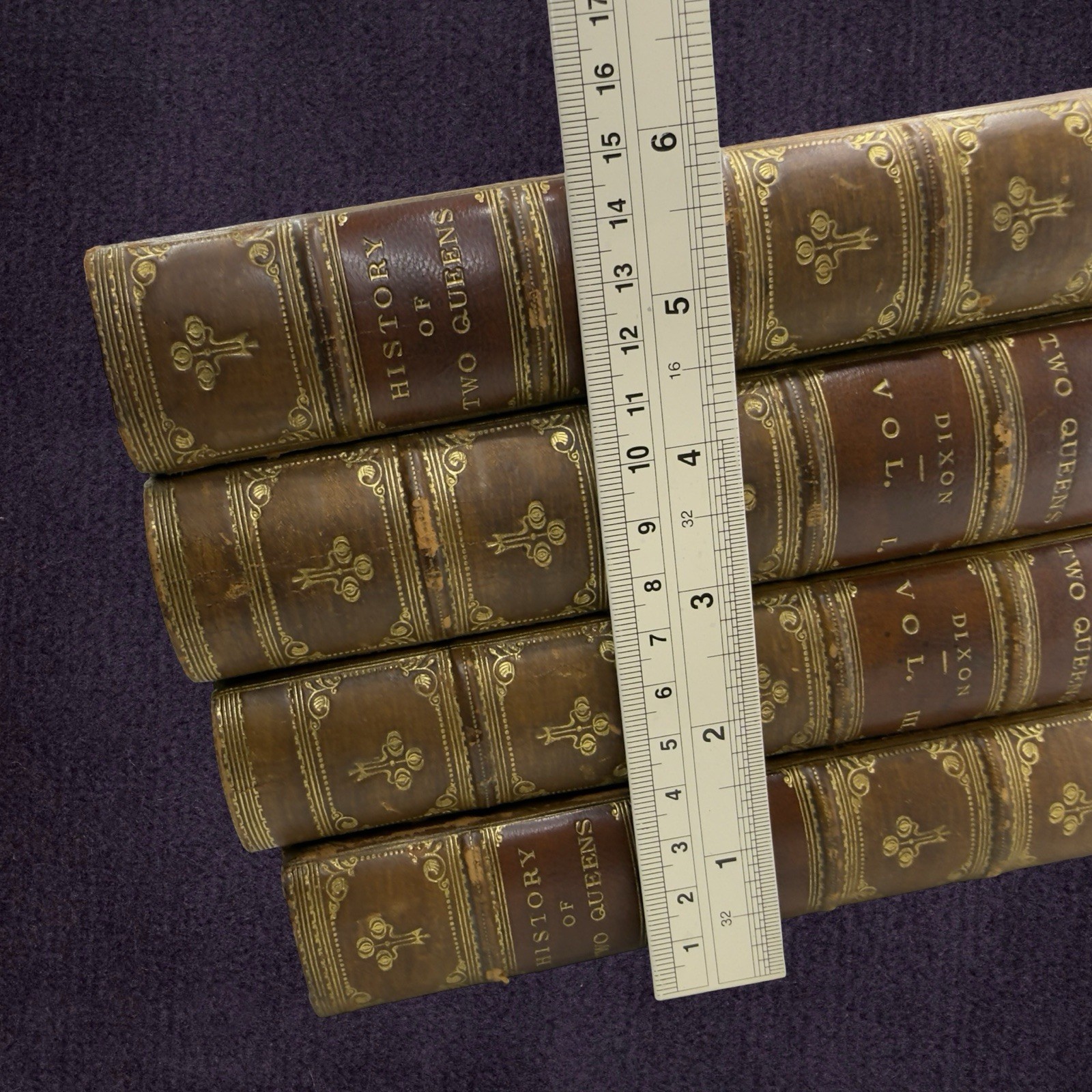 1873 -74 ✨ FIRST EDITION - Tudors - History of Two Queens William H Dixon 4VOLS