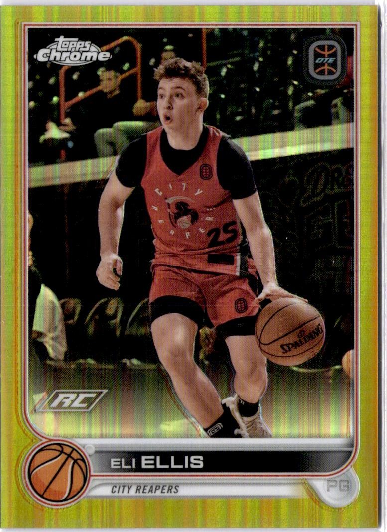 2022-23 Topps Chrome Overtime Elite #56 Eli Ellis Gold #/50