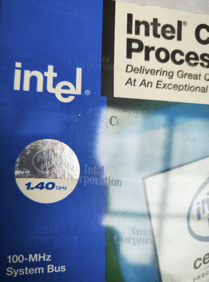 Intel Tulatin Celeron 1.4GHz 256K brand new in box unopened. Rare condition. - Image 4 of 4