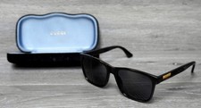 GUCCI GG0748S 001 Black Shiny Rectangular Squared 59 mm Men's Sunglasses