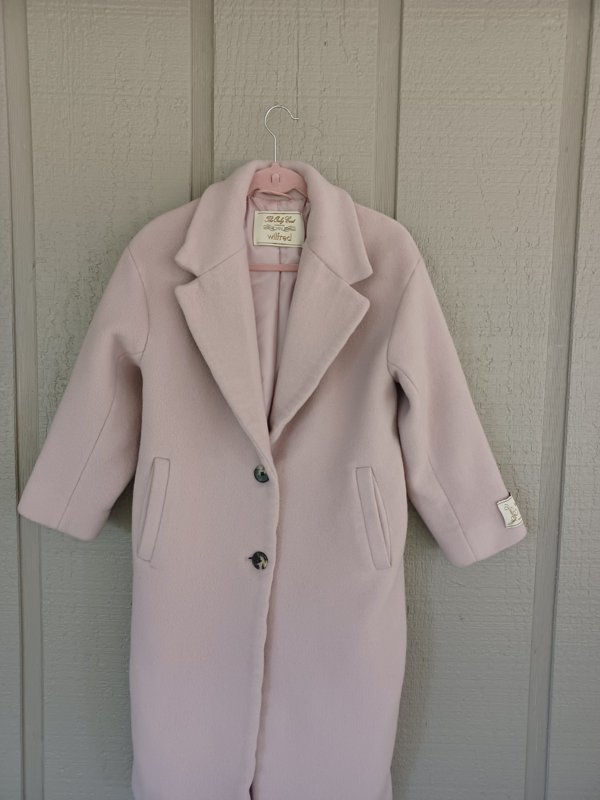 Aritzia Wilfred The Only Coat Size S Women Preppy Wool Cashmere Alter Defect image 3