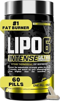 Lipo6 Black Intense Ultra Concentrate Thermogenic Fat Burner | Weight Free Shipp