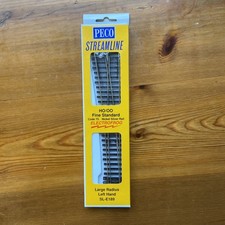 PECO SL-E189 Turnout, Large Radius, Left Hand HO/OO Gauge