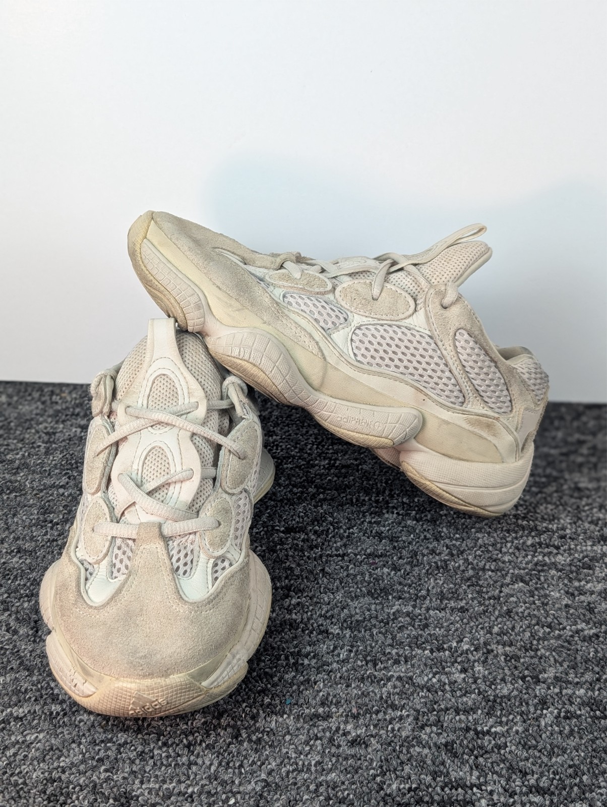 Adidas Yeezy 500 'Blush' Men's Size 4 Shoes Beige Tan Athletic Sneakers DB2908