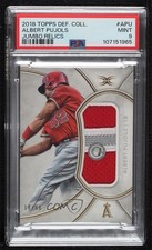 2018 Topps Definitive Collection Jumbo Relic 18/50 Albert Pujols PSA 9 MINT 6fs