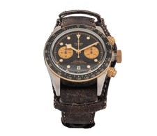 Tudor Black Bay Chrono S&G 41mm Auto 79363N Black Dial Leather
