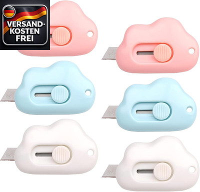 Mini Cutter Set mit einziehbarer Klinge für Paketversand,-Schneiden, Bastelarbei