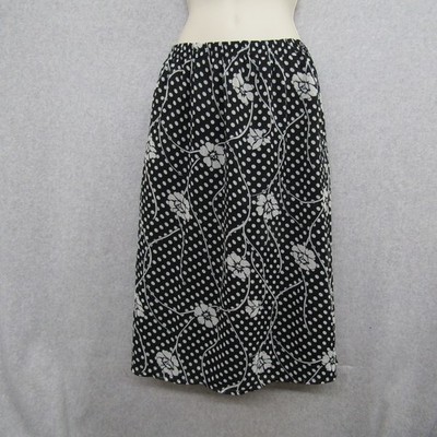 Brown Stone Studio Womens Black  Skirt Size 6 Elastic Waist Casul Ladies
