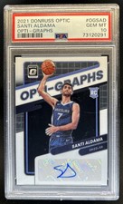 2021-22 Panini Donruss Optic Santi Aldama Opti Graphs RC Auto #/99 PSA 10