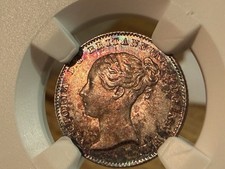 1842 Britannia Groat Victoria 4 Pence Silver British