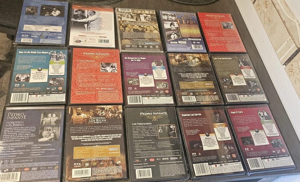 PEDRO INFANTE BEST 15 NEW MOVIES PACK FACTORY SEALED ONLY FOR COLLECTORS REG 1 - Image 2 of 4