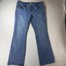Sonoma Life  Style Jeans Womens 14 Blue Mid Rise Straight Leg Stretch Denim