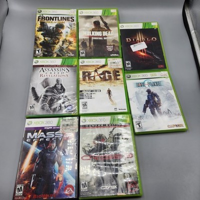 Xbox  360 Lot Of 8: Diablo 3, Rage, Lost Planet, TWD, Crysis 3 & MORE / Tested
