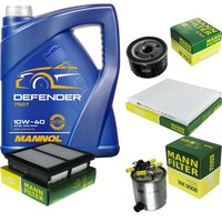 Mann Inspektionspaket 5L Mannol Defender 10W-40 FüR Suzuki Jimny 1.5 Ddis 4X4