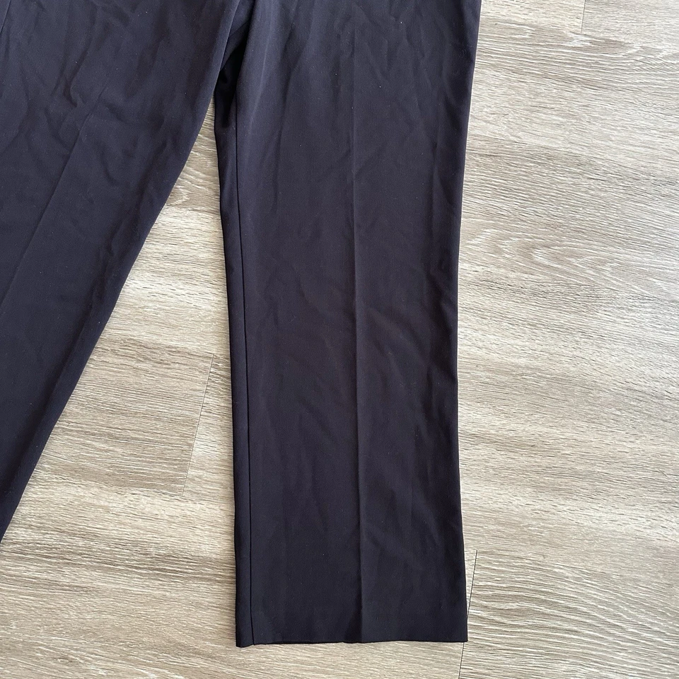 Pantalones de trabajo informales de pierna recta Investment marrón para mujer 12S Foto 4 de 4