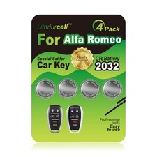 Key Fob Battery for Alfa Romeo Giulia Stelvio 4C Spider Tonale(4-Pack), DIY w...