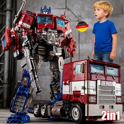MARKENLOS Transformer Optimus Prime Truck Transformation Spielzeug Kinder-Geschenk 2IN1