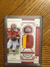 2025 National Treasures Patrick Mahomes II Franchise Treasures /25 2 color patch