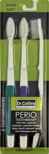 Perio Toothbrush, Colors Vary 3 Count Pack of 1 