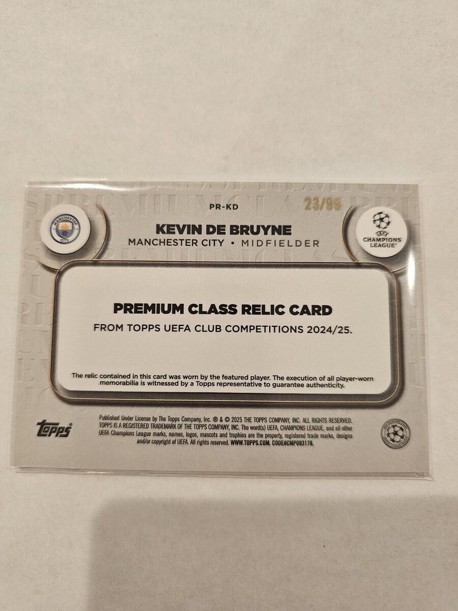 Kevin De Bruyne 23/99 -2024/25 UEFA Club Competition Topps Kevin De Bruyne 23/99 -2024/25 UEFA Club Competition Topps