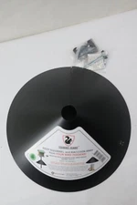 Predator Guard Galvanized Steel Anti-Rust Squirrel Guard Baffle Black 17"