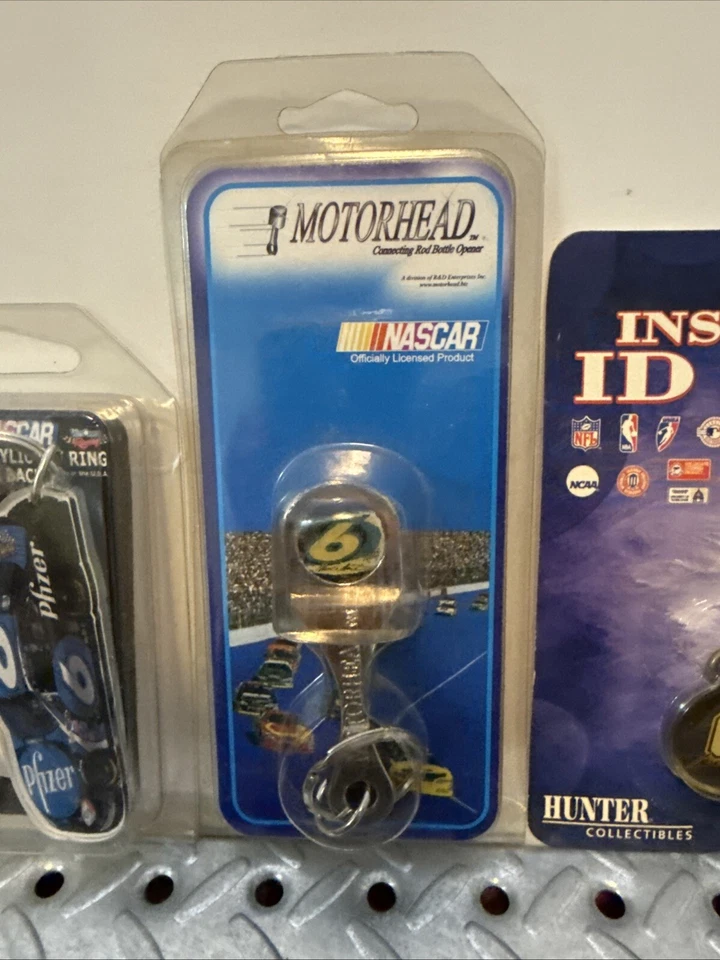Connecting Rod Bottle Opener Keychain Motorhead - Mark Martin #6 + 4 Lot - Image 4 of 4