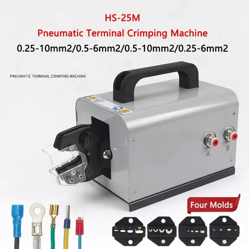 Pneumatic Terminal Crimping Machine HS 25M Terminal Cold Crimping Machine Molds