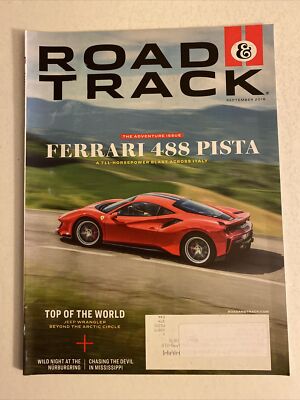 Road And Track Magazine September 2018 The Adventure Issue Ferrari 488 Pista 92p