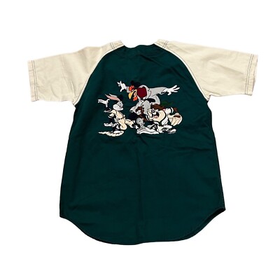 Vintage 1995 Warner Bros Acme All-Stars Looney Tunes Baseball Jersey Mens XS NWT