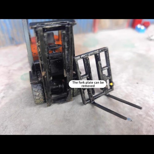 Diorama 1/:64 Carrello elevatore meccanico modellino auto officina riparazione scena accessoriKH - Foto 2 di 22