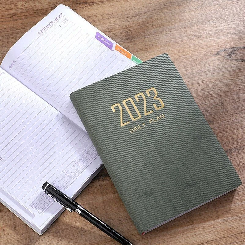 2023 Daily Monthly Planner A5 Day To Page Journal Notebook Calendar Office  Book | eBay