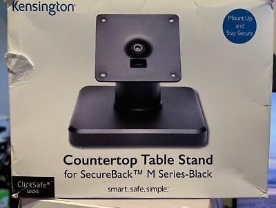 Kensington Tabletop Stand for SecureBack Tablet Enclosures K67833AM - Black