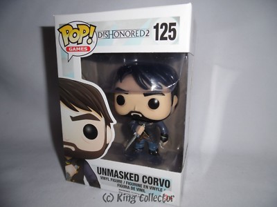 Figura Funko Pop Corvo Unmasked - Dishonored 2, Coleccionable