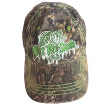 Bass Pro Shops Camoflauge Adjustable Youth Sz Hunting Fishing Cap Hat Lake Green