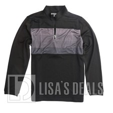 New Men's Pebble Beach Performance 1/4 Zip Pullover Black XL
