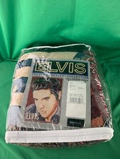 Vintage 1995 Dakotah Elvis Presley Blanket Throw 52x70 in BRAND NEW