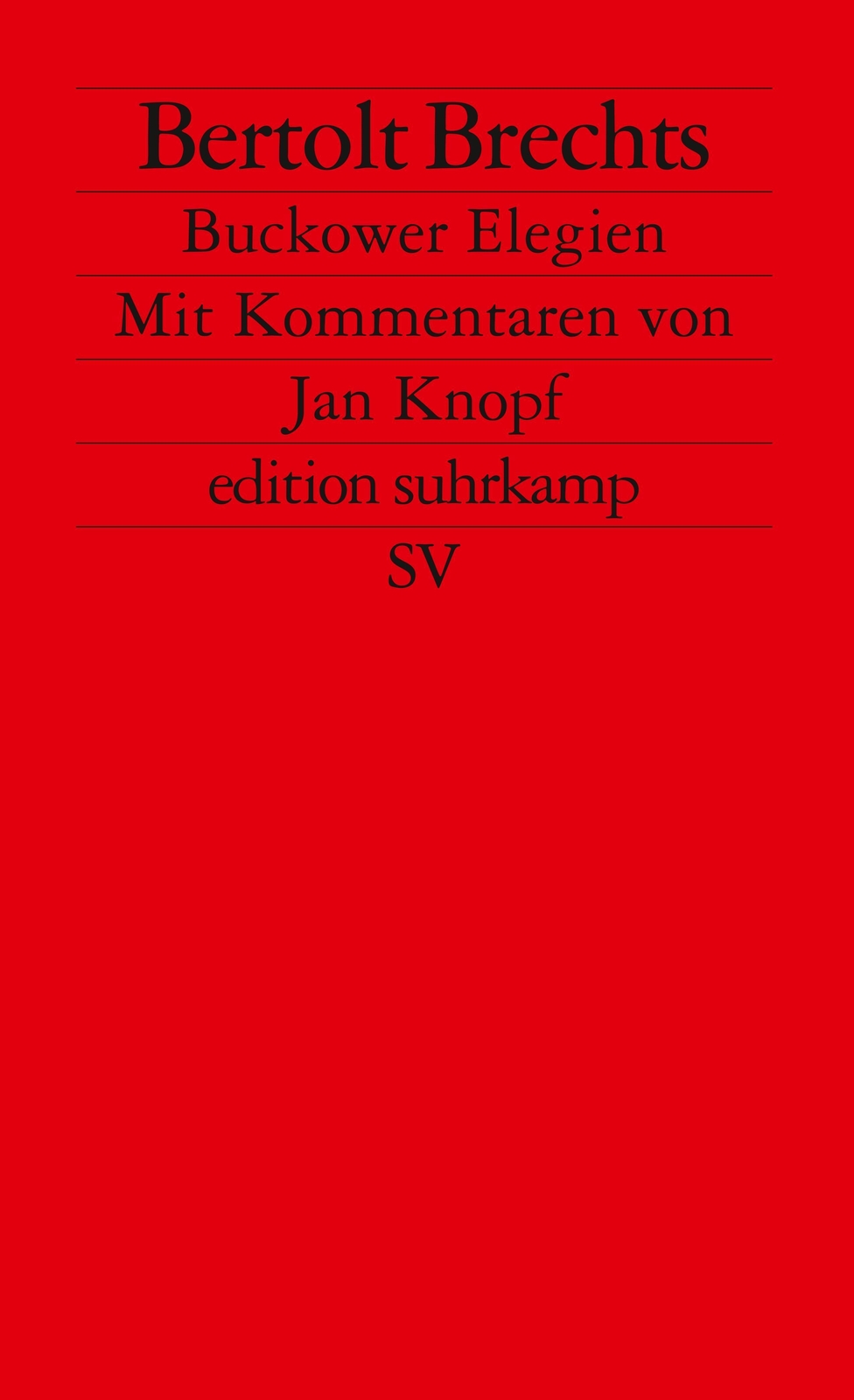 Thumbnail - Brechts Bukower Elegien | Bertolt Brecht | Deutsch | Taschenbuch | 144