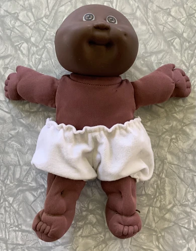 Vtg 1982 Coleco Cabbage Patch Doll African American Bald Baby Boy