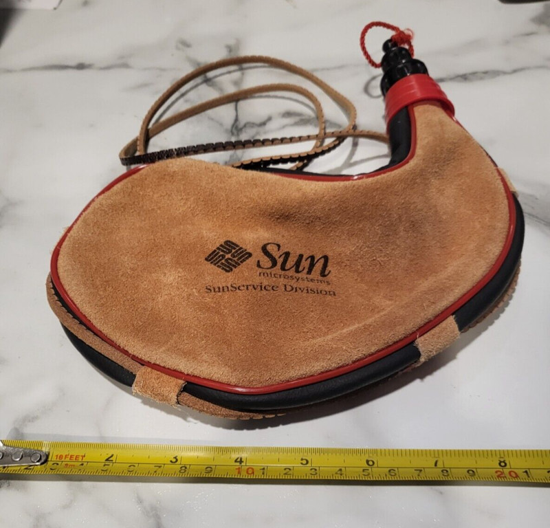 Vintage Sun Microsystems Bota Canvas Bag - Wine,  Water - 1990's -  New - Suede