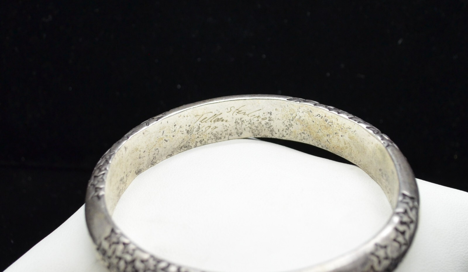 Sterling Silver Solid Star Design Cuff Bracelet #… - image 2