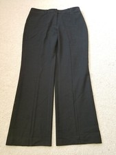 Womens Pants-TALBOTS-black rayon/wool stretch "Heritage Boot"-10P