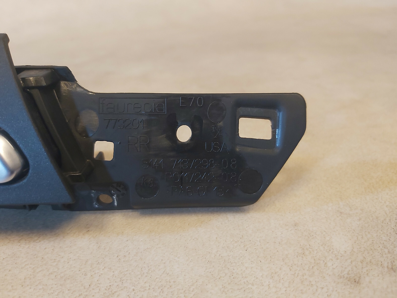 BMW X5 E70 , E70 LCI Genuine Interior Door Handle Rear Right Inner